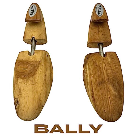BALLY Size XS Cedar Wood Spring Loaded Rochester Shoe Tree  Shaper Keeper - Picture 1 of 4